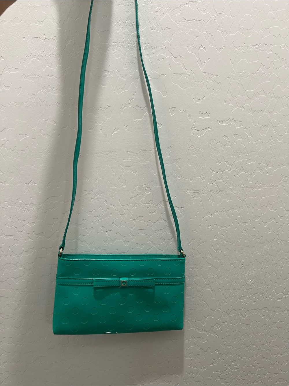 Turquoise Kate Spade Crossbody Bag with Bow Accent